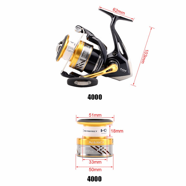 Deep line cup Spinning Fishing Reel